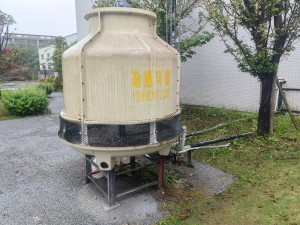 川大冷却塔清洗施工现场